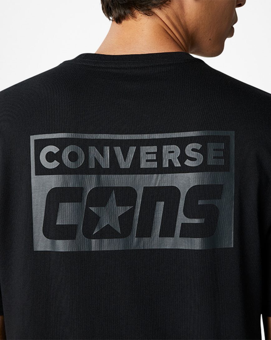 Men's Converse CONS Graphic T-Shirts Black | AU 639E4G